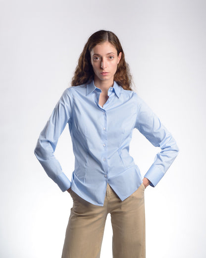 Camisa feminina DANIELA em Popeline stretch