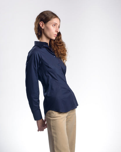 Camisa feminina DANIELA em Popeline stretch