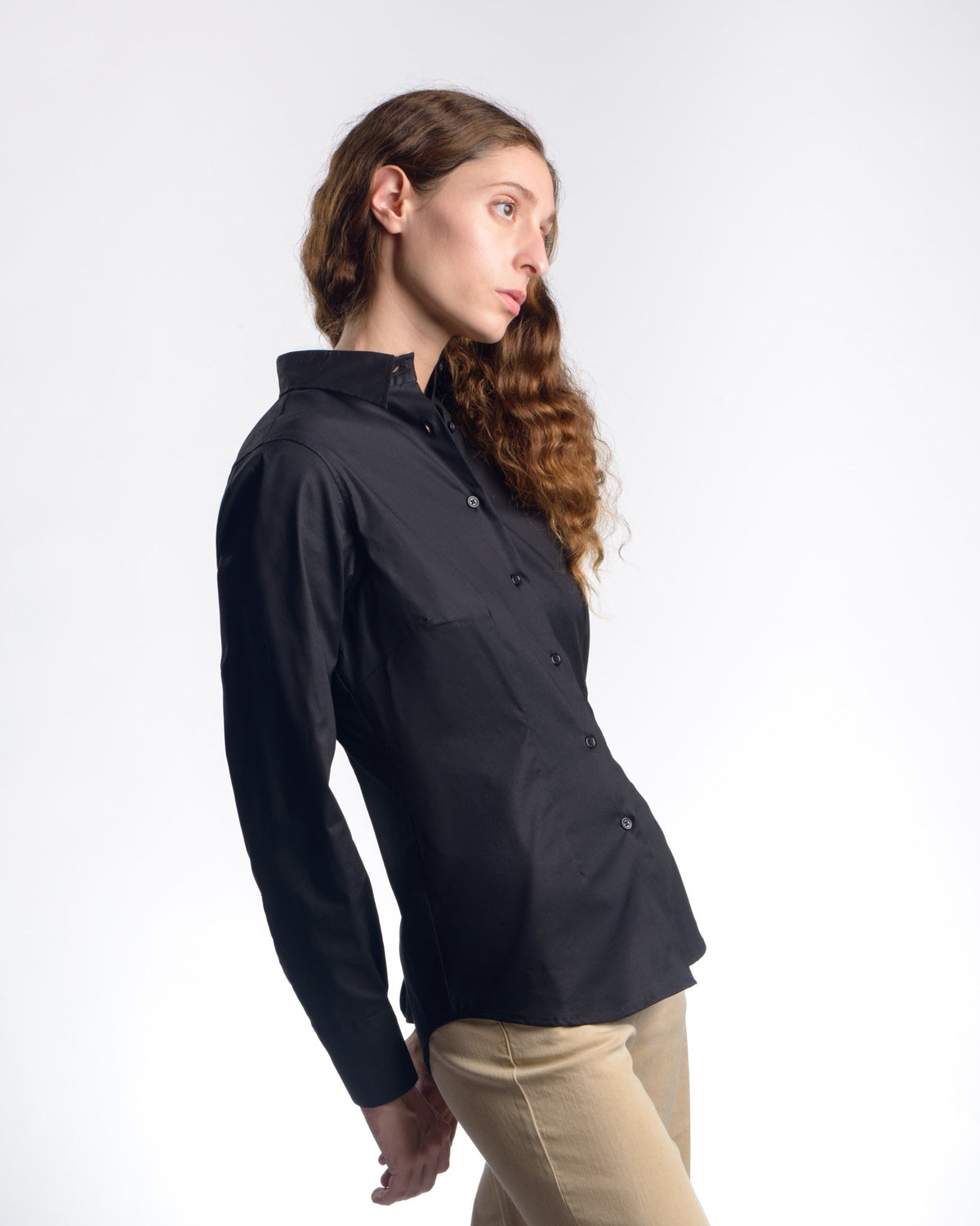 Camisa feminina DANIELA em Popeline stretch