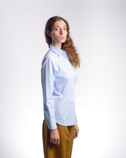 Chemise femme DANIELA en popeline rayée