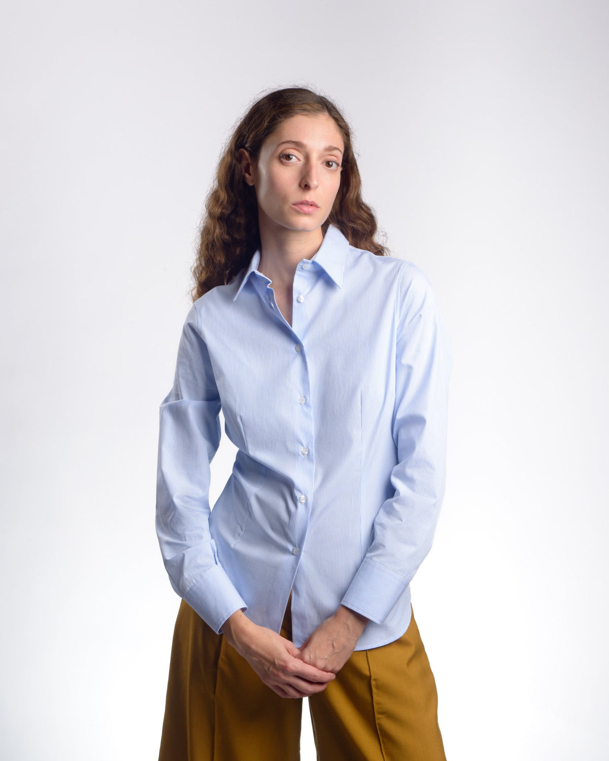 Chemise femme DANIELA en popeline rayée