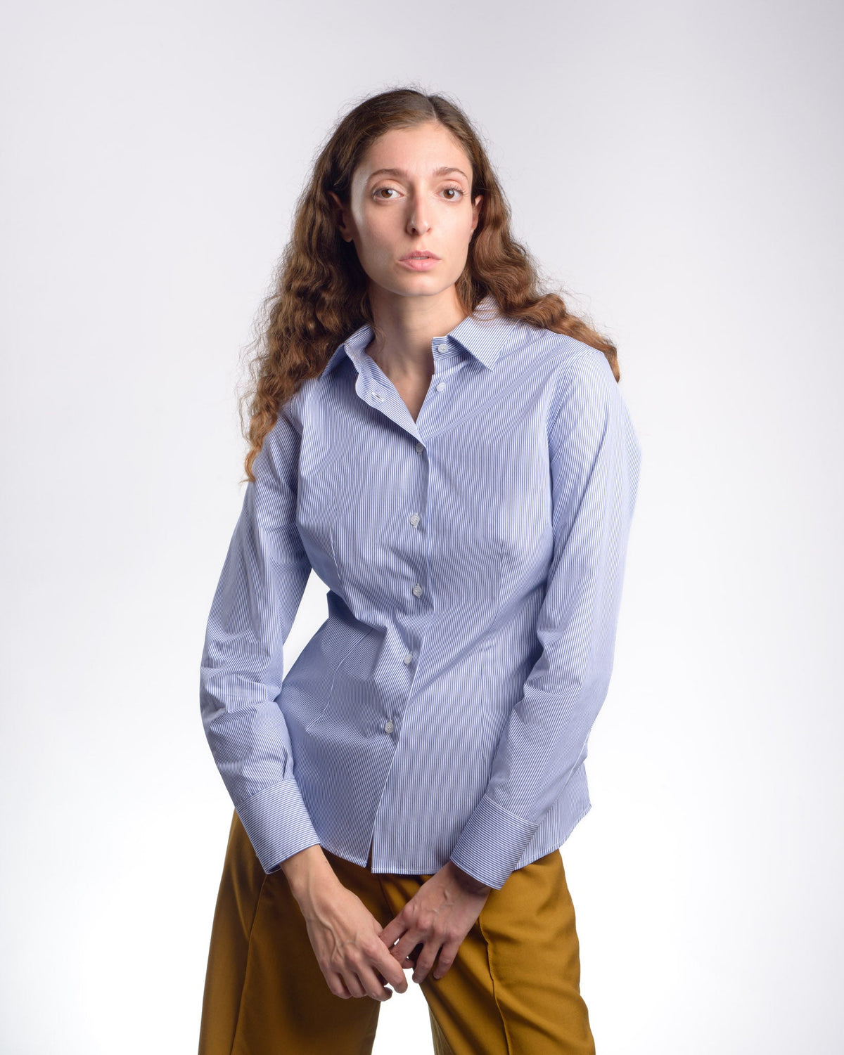 Chemise femme DANIELA en popeline rayée