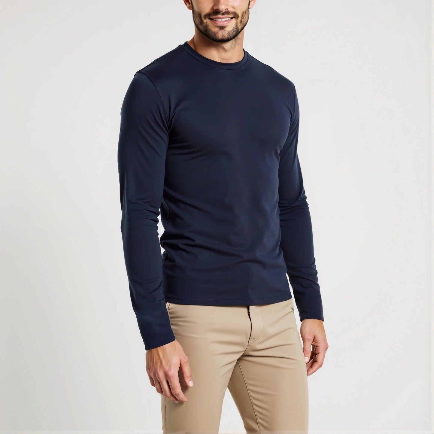 Camogli: camiseta masculina de manga longa em algodão puro