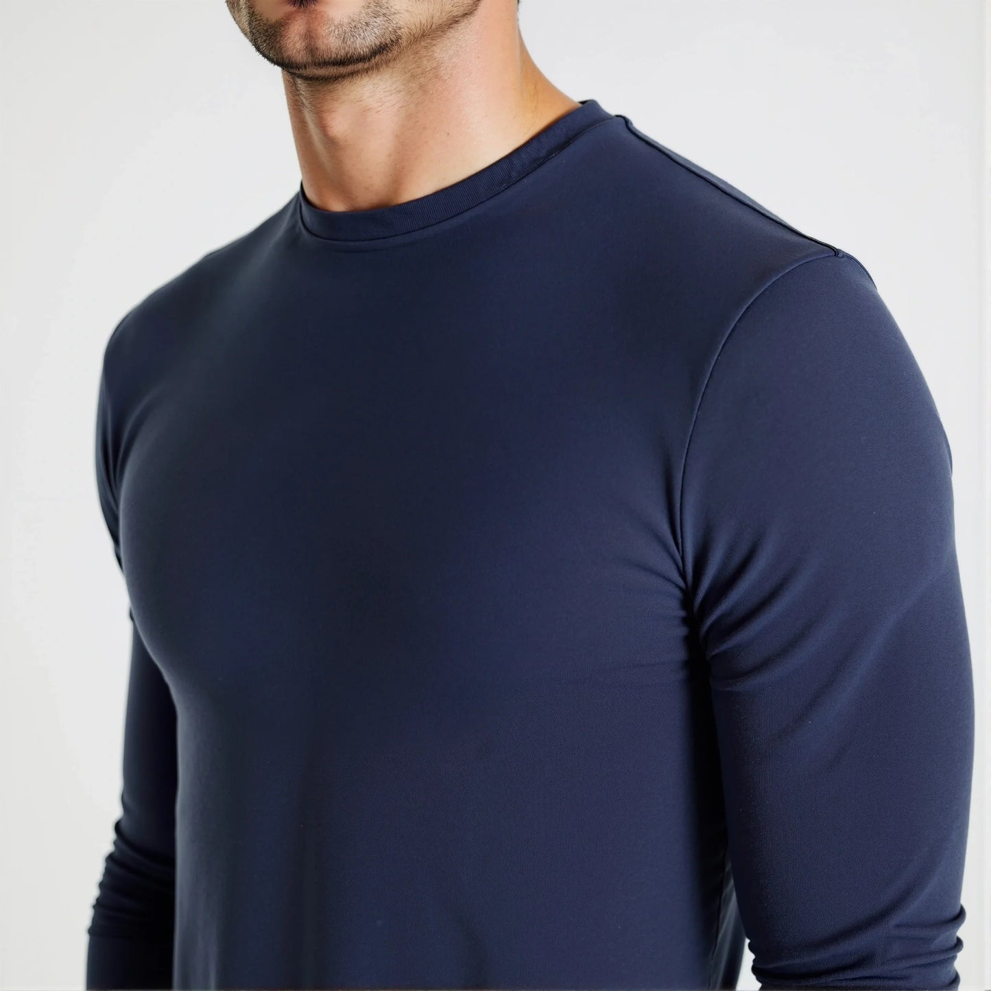 Camogli: camiseta masculina de manga longa em algodão puro