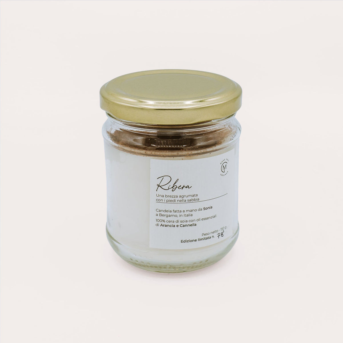 Eco-friendly natural soy wax candle