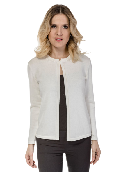 Franny: cardigan donna in cotone classico ed elegante