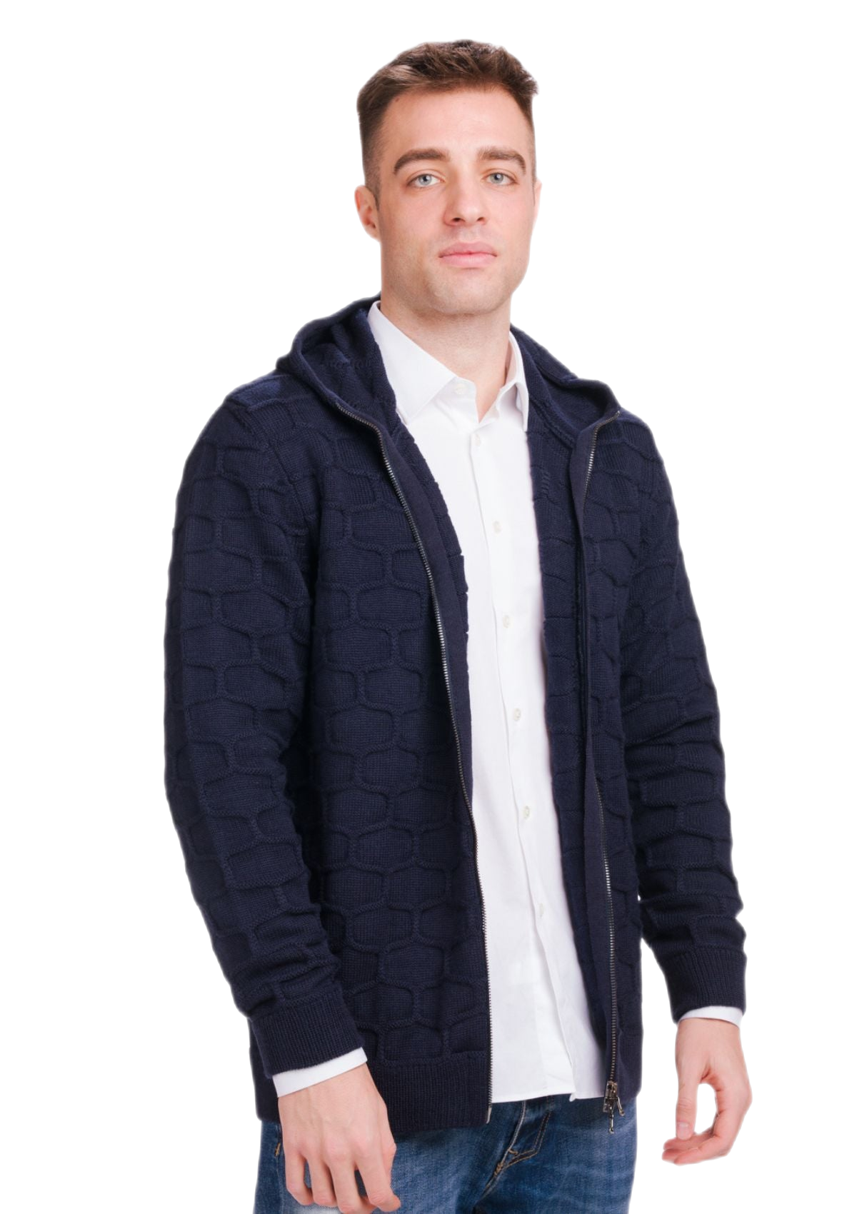 Hood Murales: cárdigan hombre con capucha