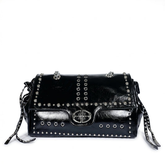 Rock Star Studded Flap Bag