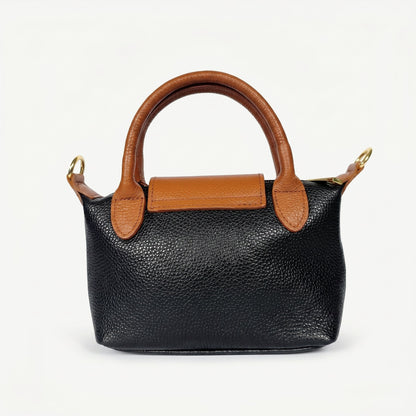Venis Mini-Tasche aus zweifarbigem Echtleder