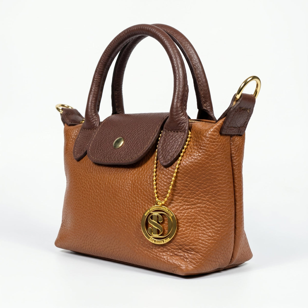 Venis Mini-Tasche aus zweifarbigem Echtleder