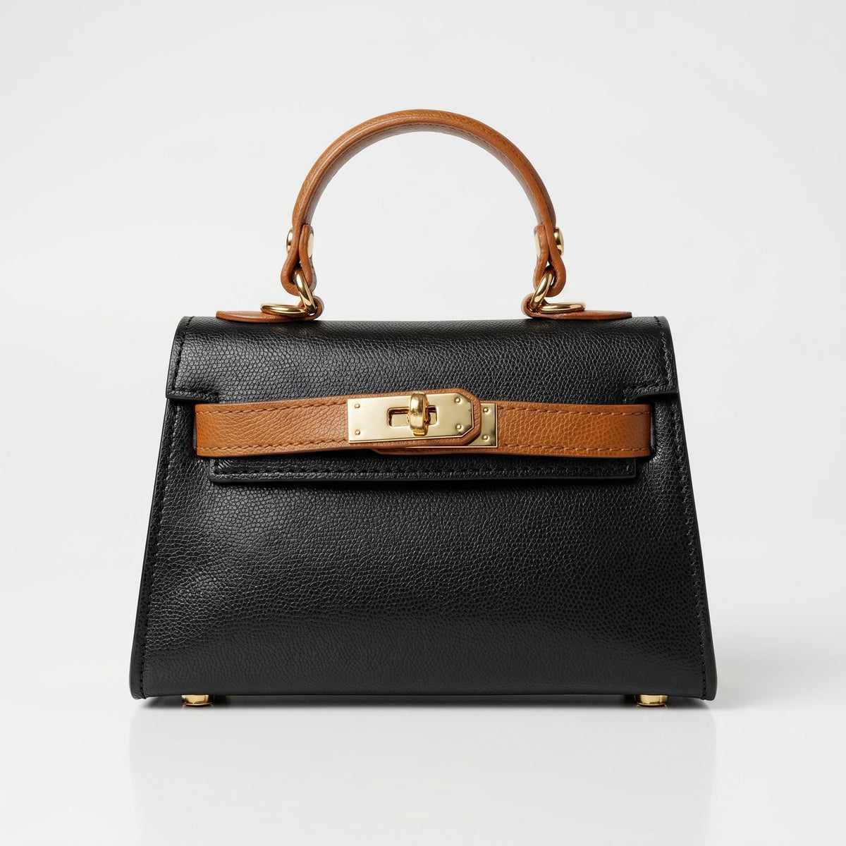 Mini Beky Handtasche aus echtem Leder