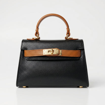 Mini Beky Handtasche aus echtem Leder