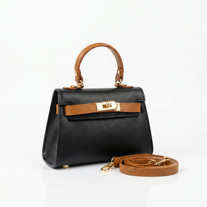 Mini Beky Handtasche aus echtem Leder