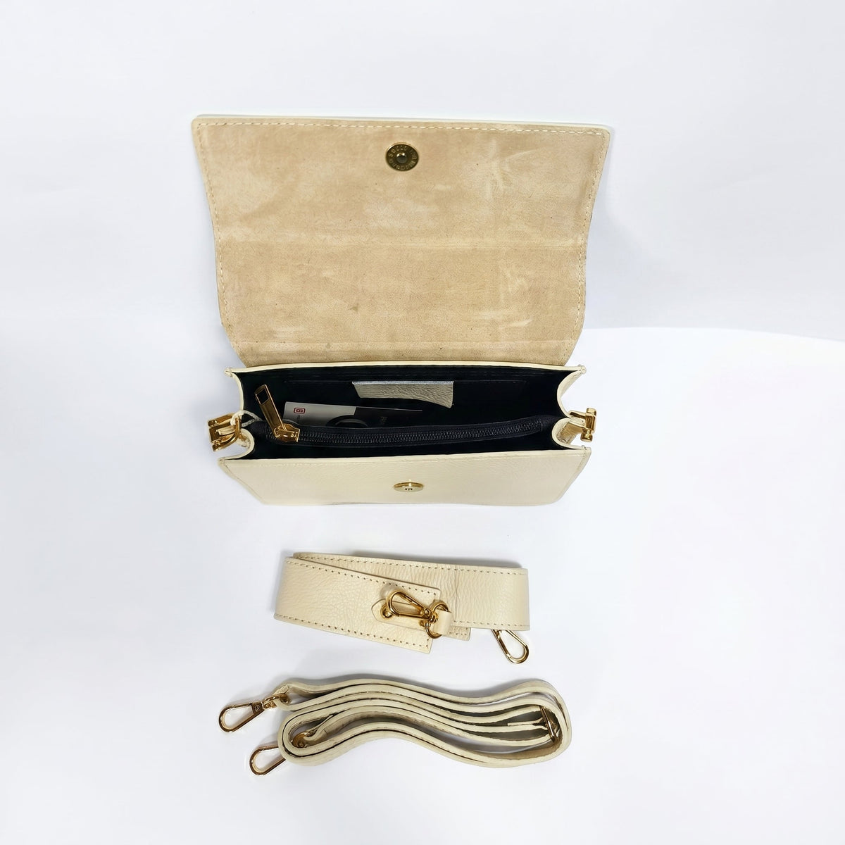 Luxe Bolsa tiracolo de couro legítimo