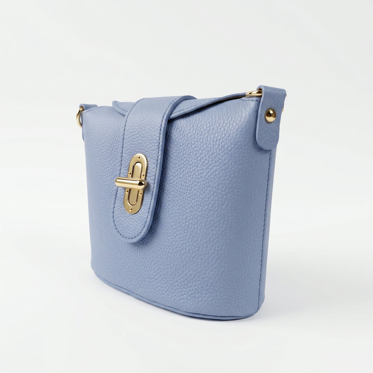 Emma Sac en cuir véritable avec fermeture à torsion