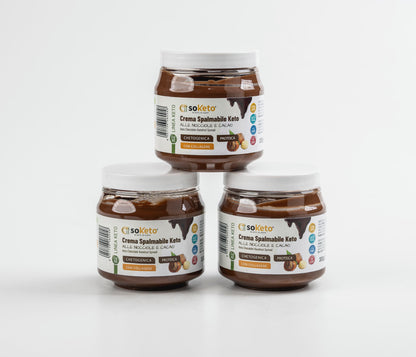 Keto Hazelnut and Cocoa Spread with only 2% Sugar - 250g
