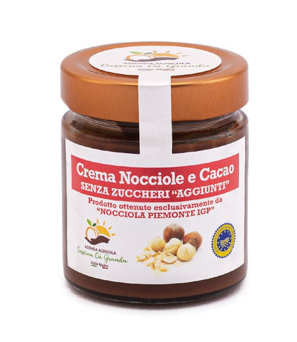 Creme de avelãs e cacau sem açúcares adicionados