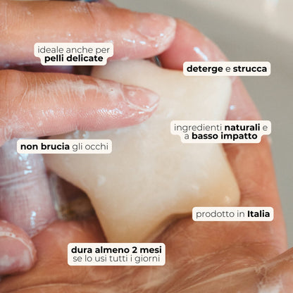 Fester Gesichtsreiniger Fiocco di Neve