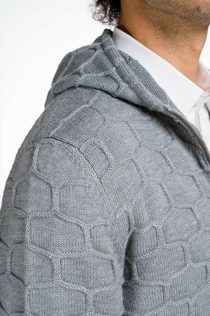 Hood Murales: cárdigan hombre con capucha