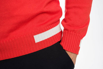 Formentera: camiseta de hombre de cuello redondo en algodón con inserciones a contraste