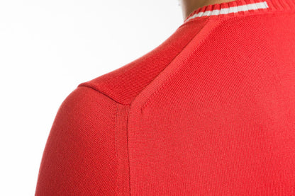 Ibiza: camiseta de hombre en algodón orgánico con cuello en V e inserciones a contraste