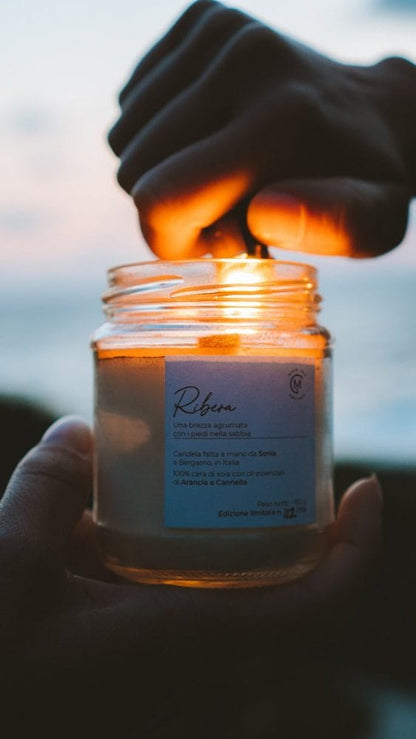 Eco-friendly natural soy wax candle