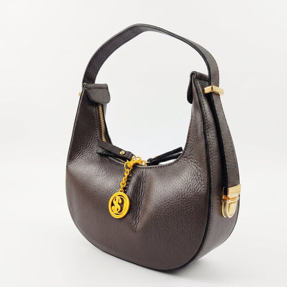 Bolsa hobo Elite de couro legítimo
