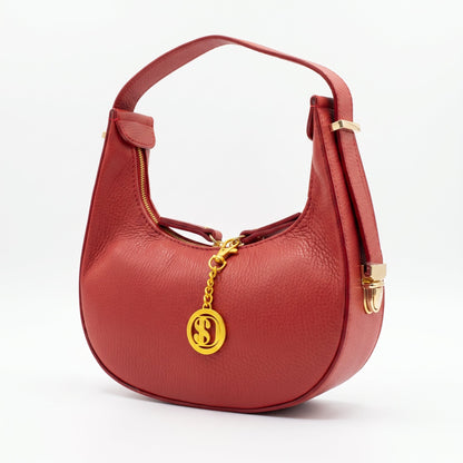 Bolsa hobo Elite de couro legítimo