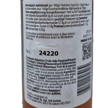 Balsamic Dressing with Passion Fruit 250ml