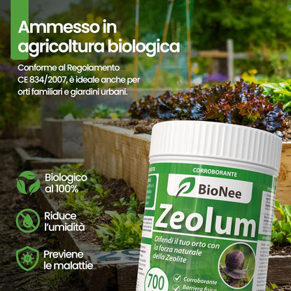 Zeolum – Barrière Naturelle à Base de Zéolite pour Potager et Jardin | Renfort Anti-Limaces pour Usage Amateur | Poudre Sèche ou Pulvérisée | Agriculture Biologique