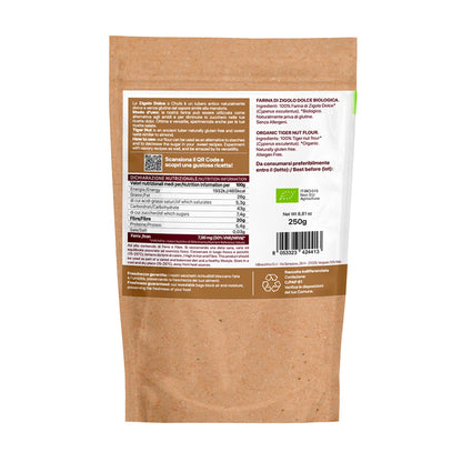 Harina de trigo integral orgánica sin gluten 250 g - Ideal para pasteles, galletas y tortitas