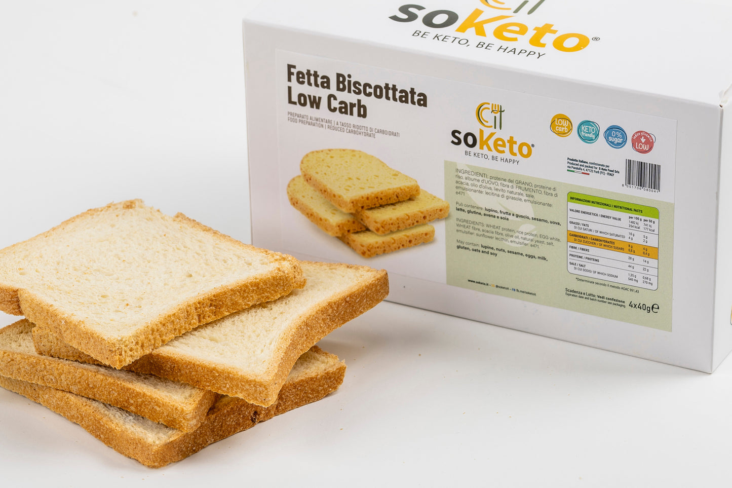 Keto Low Carb Toasted Bread 0% Sugar