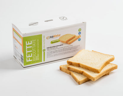 Biscottes Keto Sans Gluten (3 x 40 gr) 0% de sucres