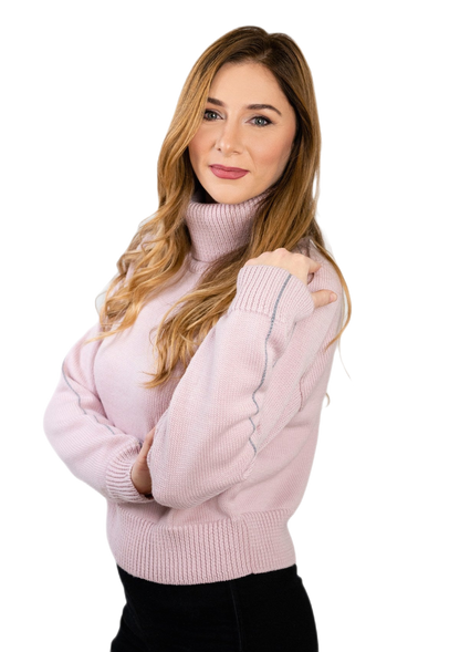 Tessa: women's turtleneck sweater in pure wool