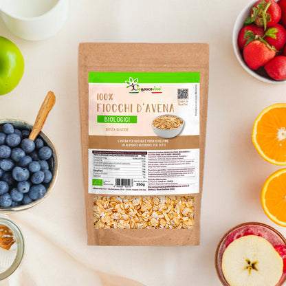 100% Flocons d'Avoine complets petits sans gluten BIO - 350g