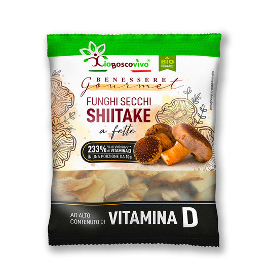 Champignons Shiitake séchés en tranches BIO 20g