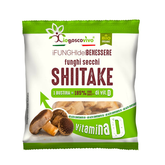 Champignons Shiitake séchés en tranches BIO 8g