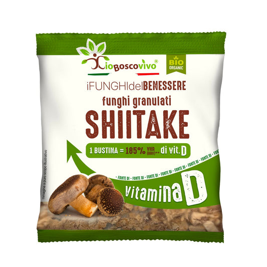 Funghi Shiitake secos granulados BIO 8g