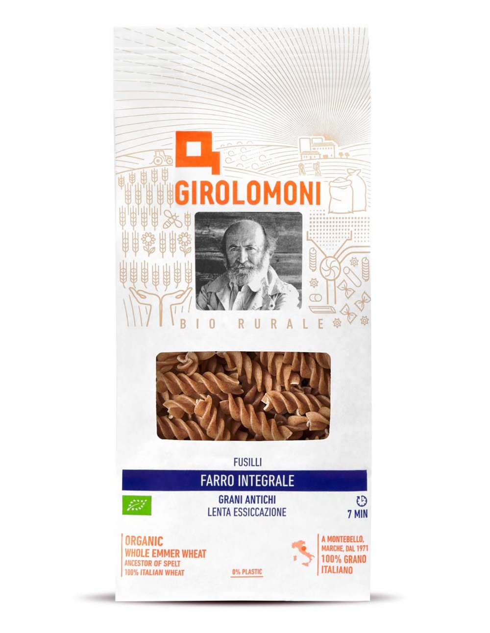 Fusilli BIO de espelta integral - Girolomoni