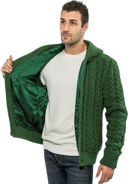 Tocha: jaqueta masculina em lã merino e cashmere