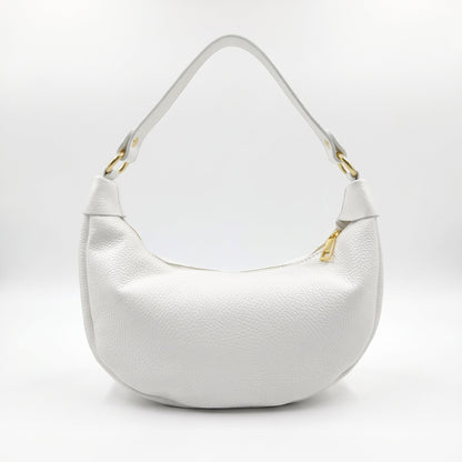 Giulia Borsa a Mezzaluna in Vera Pelle