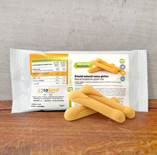 KETO-Grissini OHNE GLUTEN 0 % Zucker