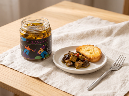 Artisanal Eggplants in Extra Virgin Olive Oil - Traditional Starter