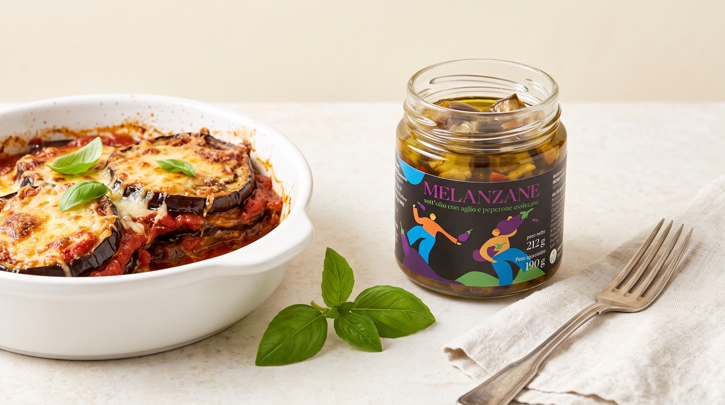 Artisanal Eggplants in Extra Virgin Olive Oil - Traditional Starter