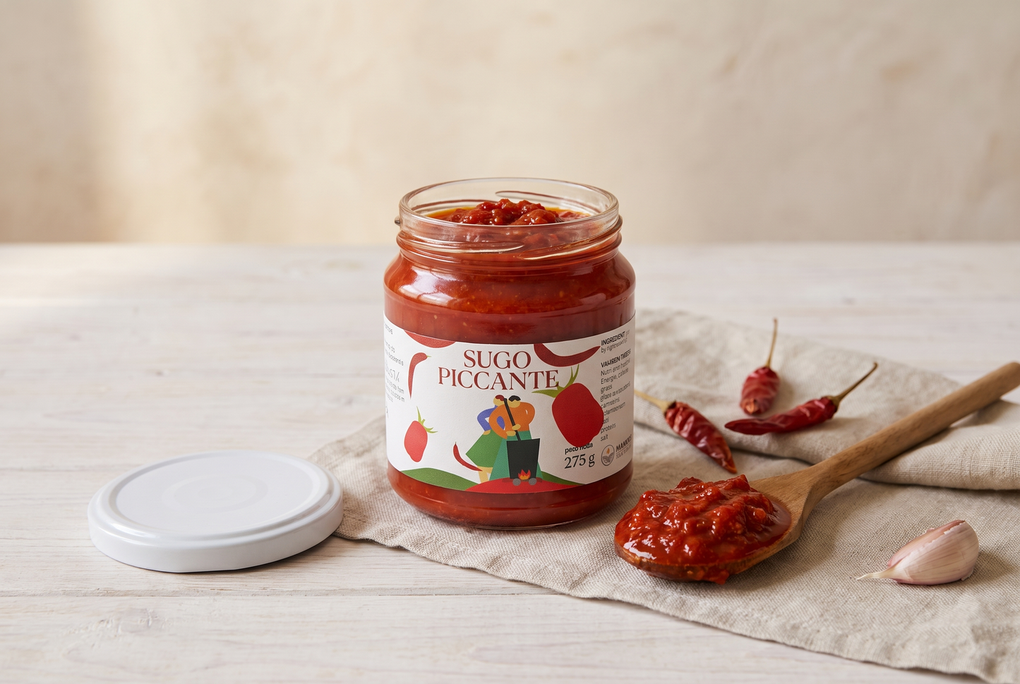 Molho Picante Artesanal - Com Pimenta e Azeite EVO