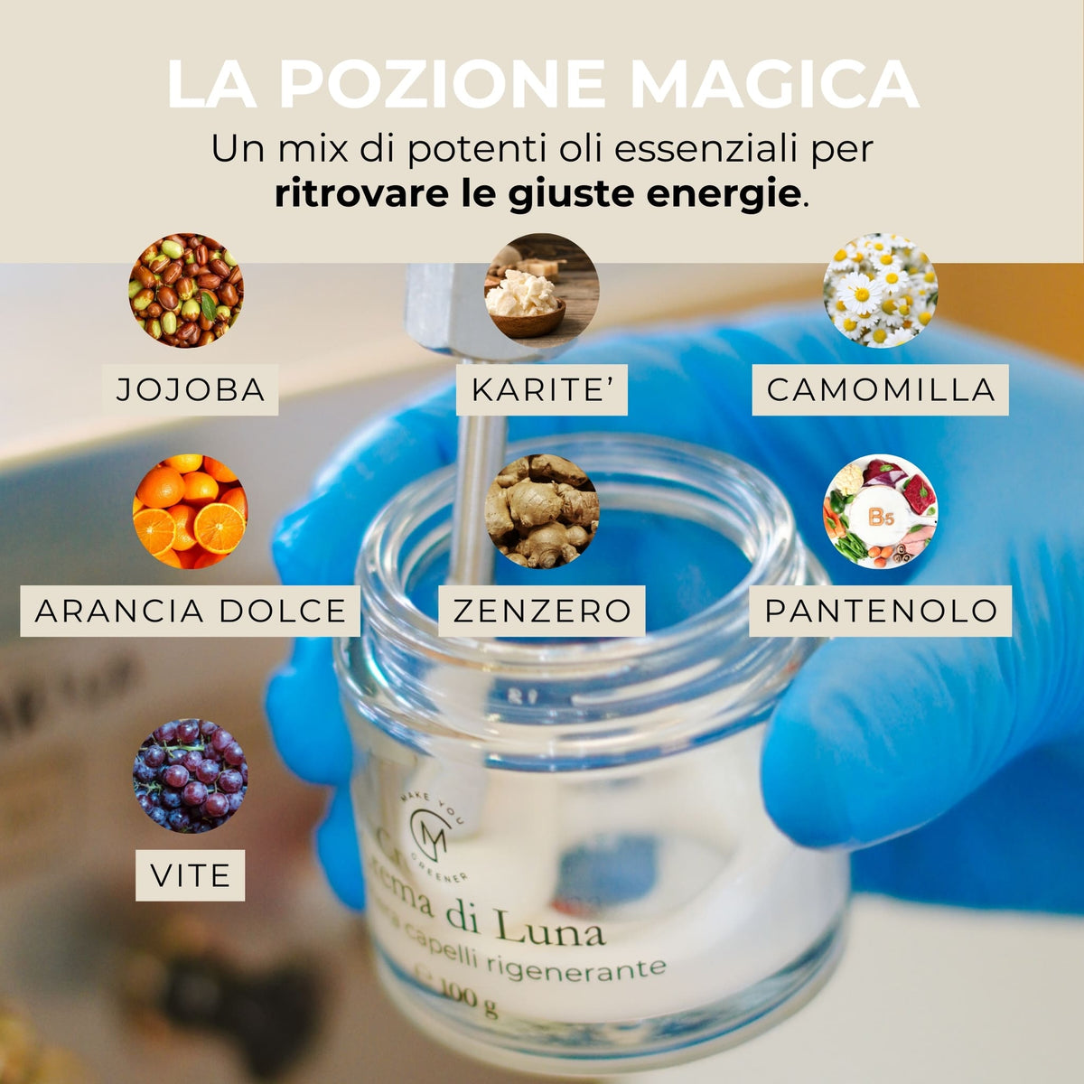 Regenerierende Haarmaske Crema di Luna