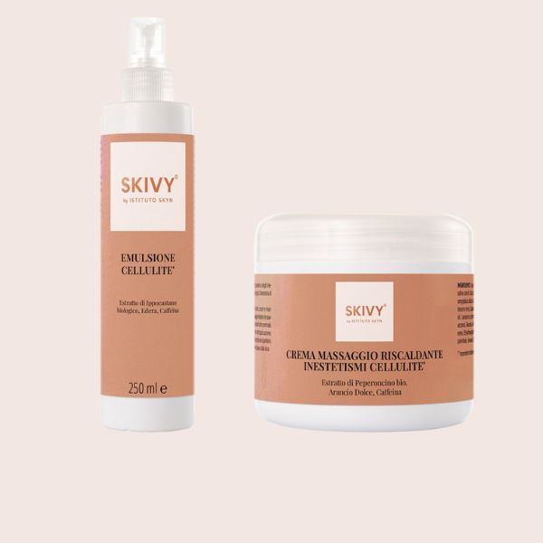 Kit Corpo Cellulite – Spray Drenante + Crema Riscaldante – SKIVY COSMETICS