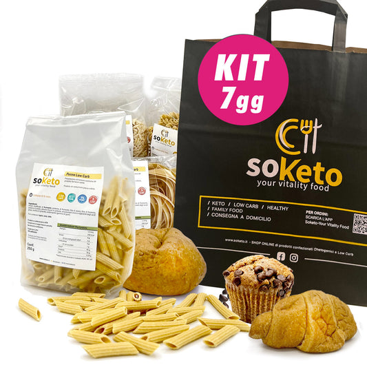 KIT de 7 días de dieta cetogénica fácil con productos keto y bajos en carbohidratos SoKeto