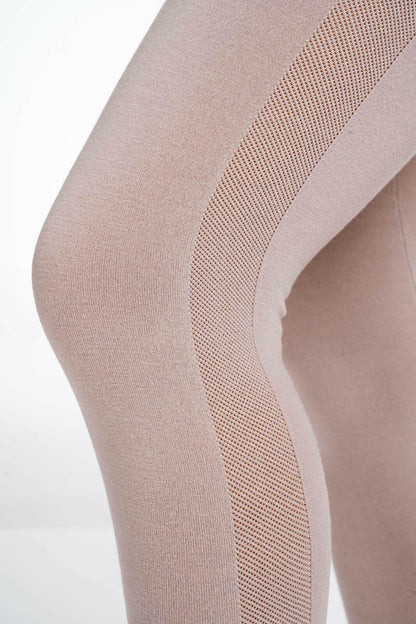 Leggings en maille en pure laine vierge mérinos