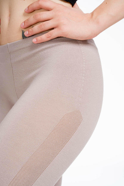 Leggings en maille en pure laine vierge mérinos